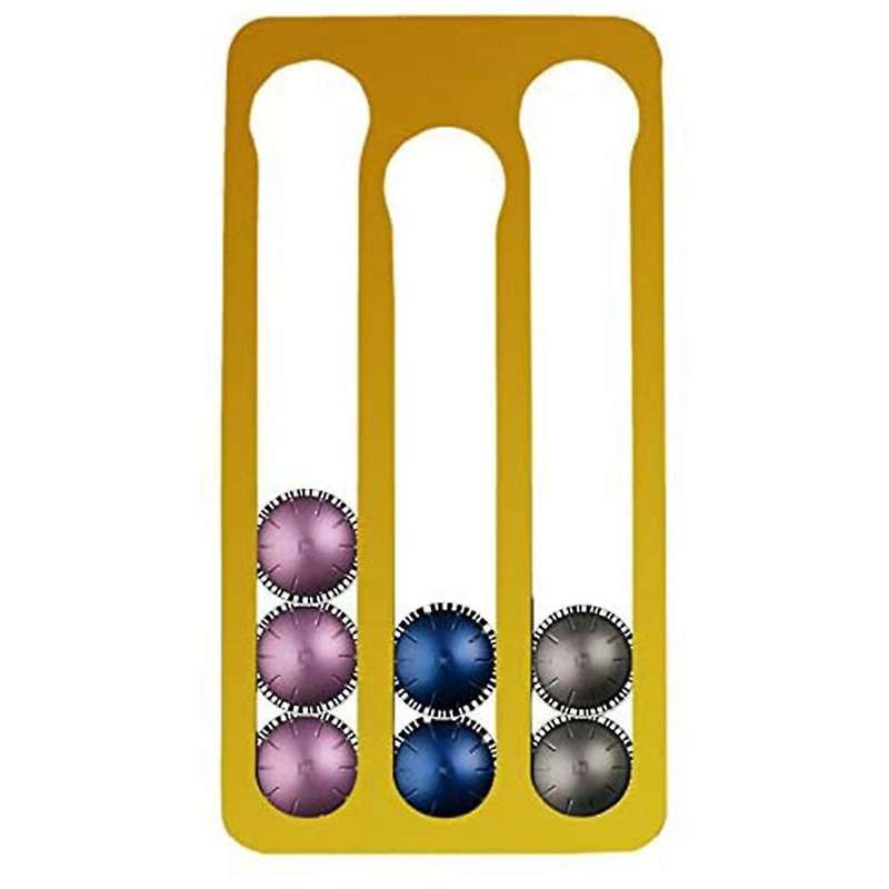 2x Coffee Pod Holder for Nespresso Vertuo Capsules, Capacity:17,black