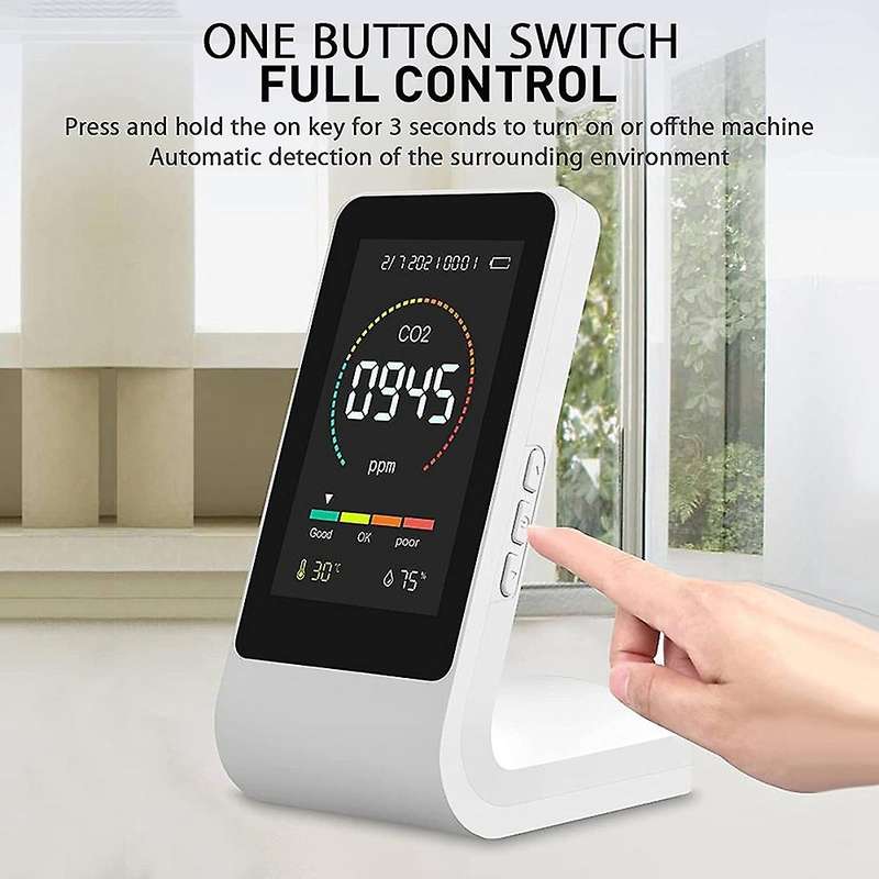 Air Quality Monitor Indoor,co2 Sensor,temperature, Co2 Alarm Meter