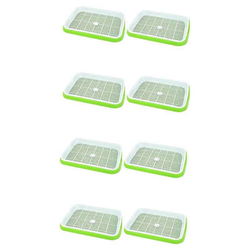 8pc/set Plant Flower Germination Tray Box Double-layer Seed