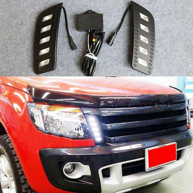 Car Led Daytime Running Lights for Ford Ranger Px1 T6 Mk1 2011-2014