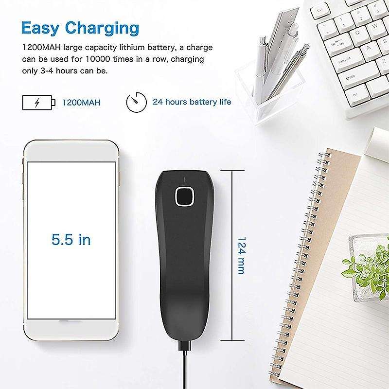 Netum C740 Bluetooth Wireless 1d Barcode Scanner Pocket Qr Bar Code