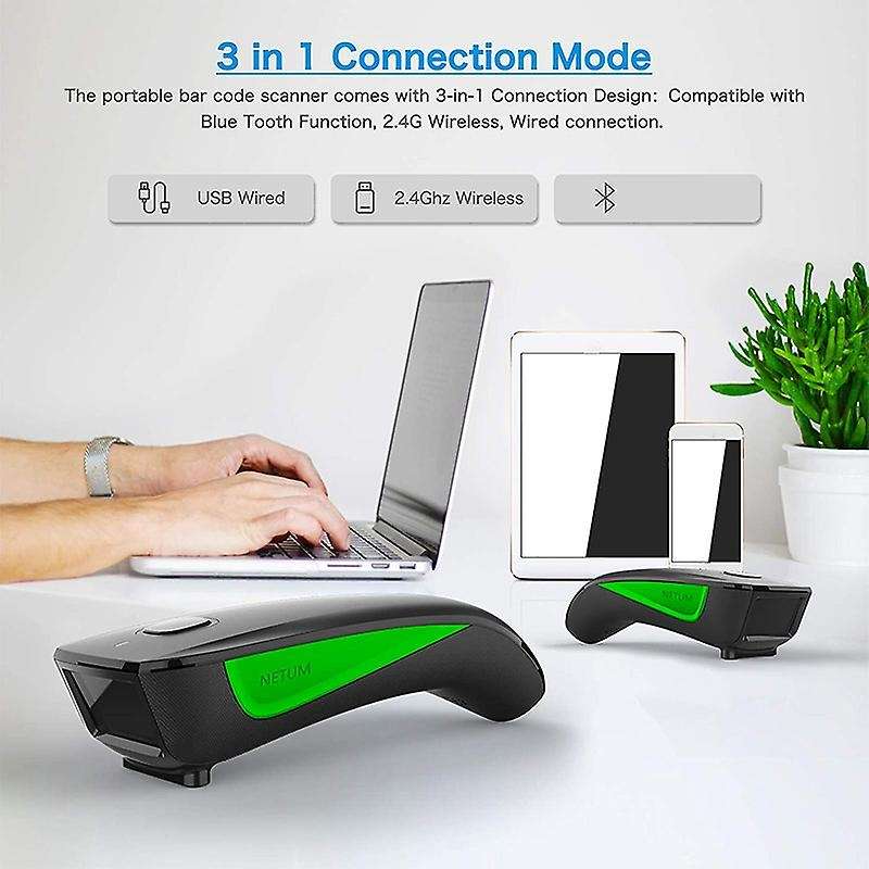 Netum C740 Bluetooth Wireless 1d Barcode Scanner Pocket Qr Bar Code