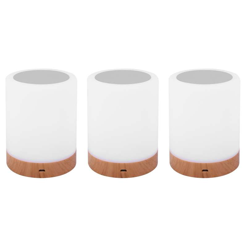 3x Night Light, Touch Lamp with Battery Dimmable 2800k-3100k