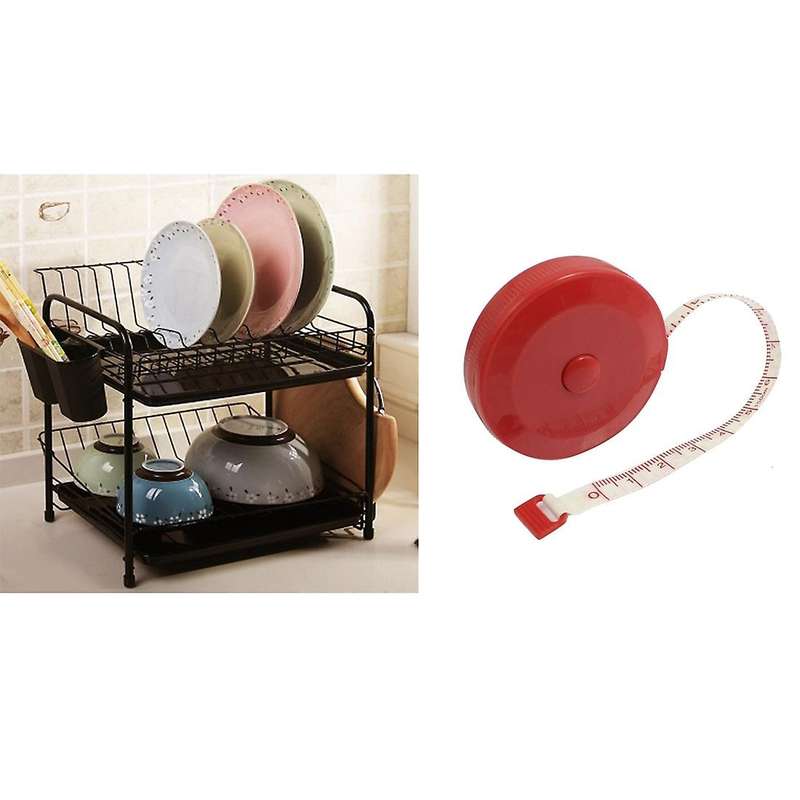 Tailor Sewing Retractable Ruler Tape Measure Red 1.5m/60"