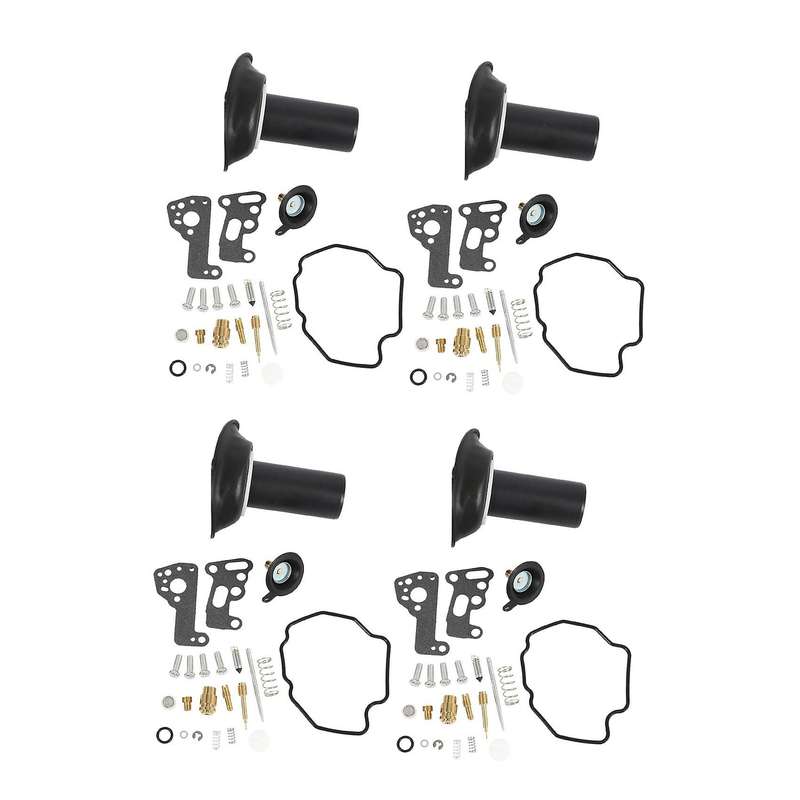 Motorcycle Carburetor Repair Kit Plunger Diaphragm Gasket 4pcs
