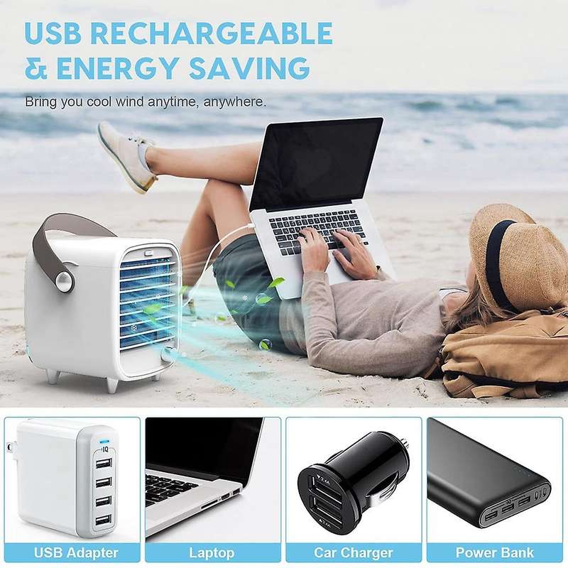 Mini Portable Air Conditioners, Desktop Personal Air Coolers Fan