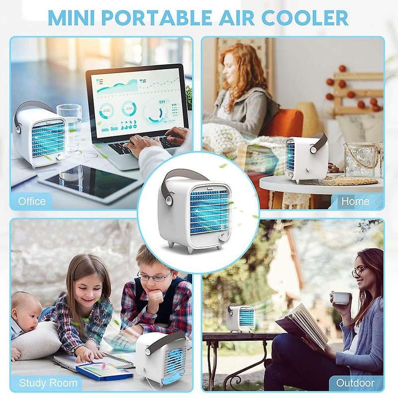 Mini Portable Air Conditioners, Desktop Personal Air Coolers Fan