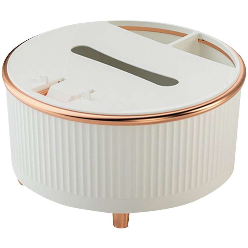 Home Tissue Box Desktop Kitchen Napkin Holder Storage Container White