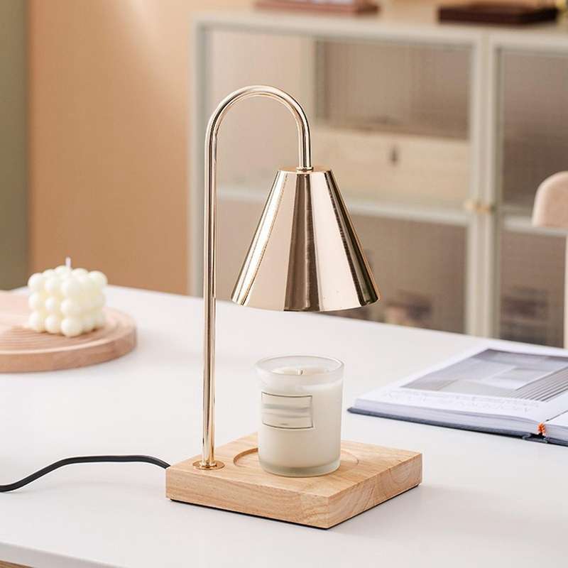 Candle Warmer Lamp Melting Wax Light Gold(eu Plug)
