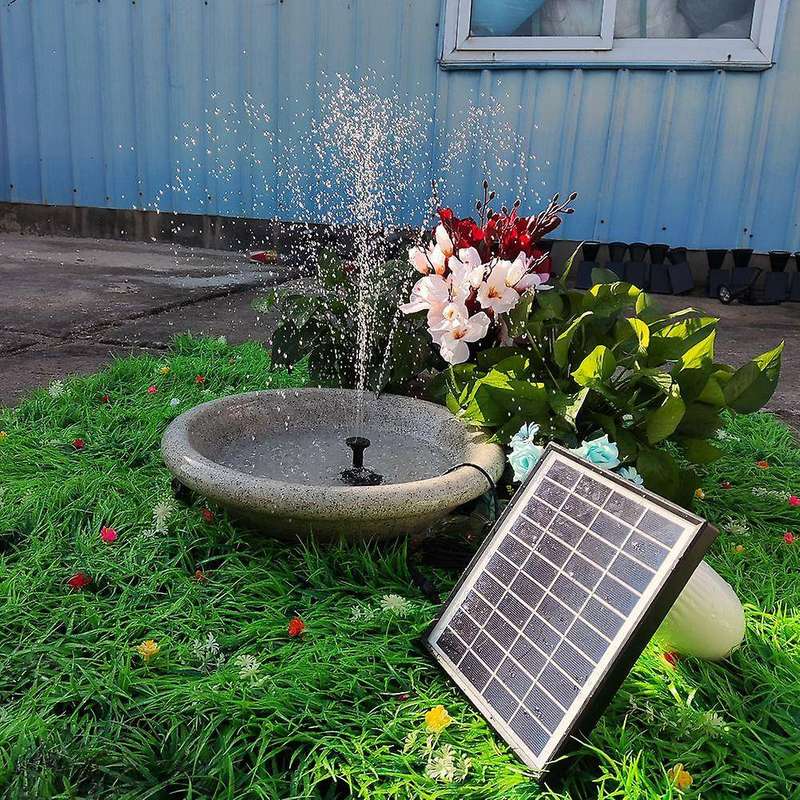 10v / 5w Solar Fountain Pump with Built-in 1500mah Battery