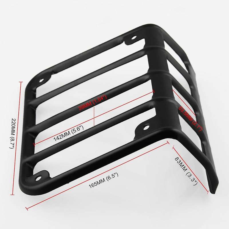 Rear Tail Light Guards Fit for Jeep Wrangler Jk Matte 07-17(pair)