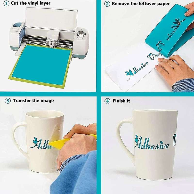 Permanent Vinyl for Cricut 58 Pack (30 Assorted Colors 12inchx12inch)