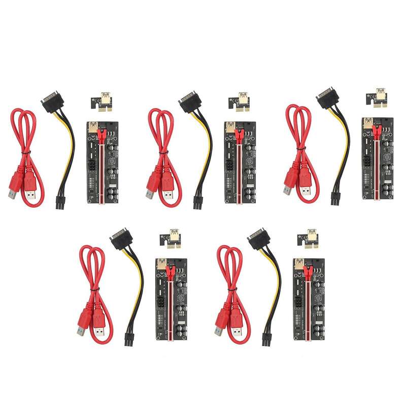 Ver010s Usb3.0 Pci-e Riser Ver010 Plus Express 1x 4x 8x 16x(5set)