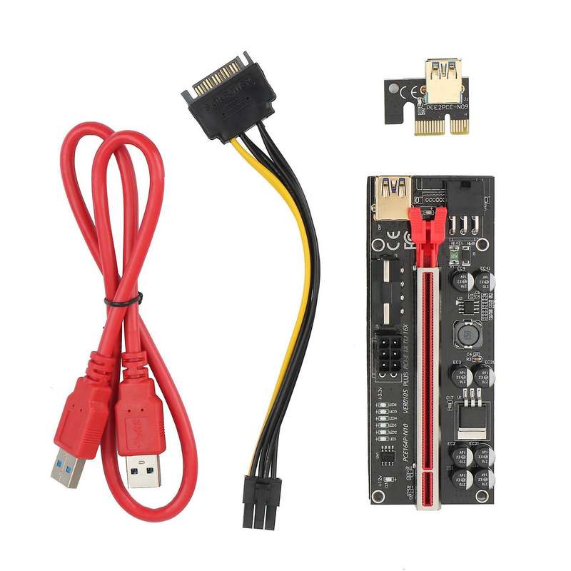 Ver010s Usb3.0 Pci-e Riser Ver010 Plus Express 1x 4x 8x 16x(5set)