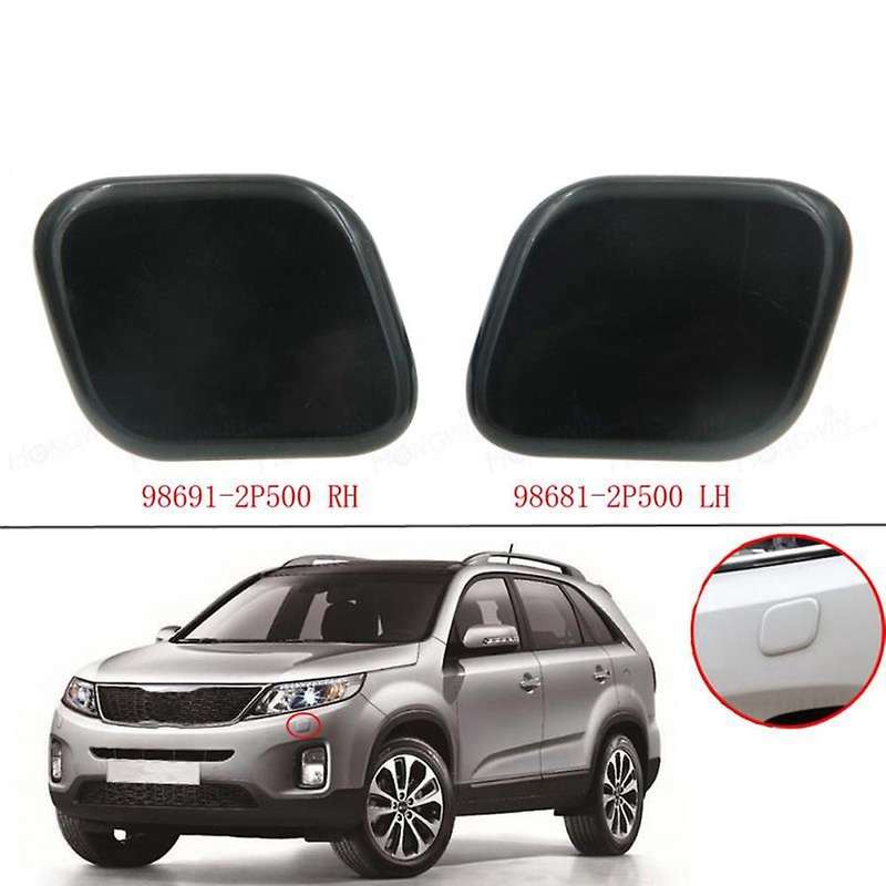 Front Headlight Washer Nozzle Jet&cover Cap for Kia Sorento 2013 2014