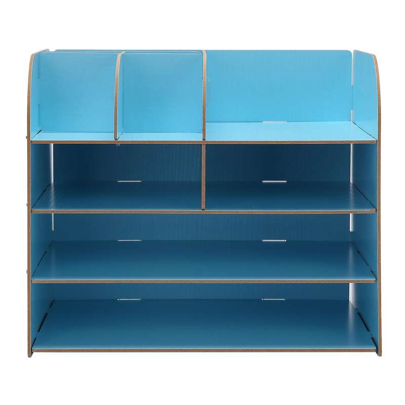 1pcs 4-layers Wood Office Table Organizer Assembled Office Supplies C