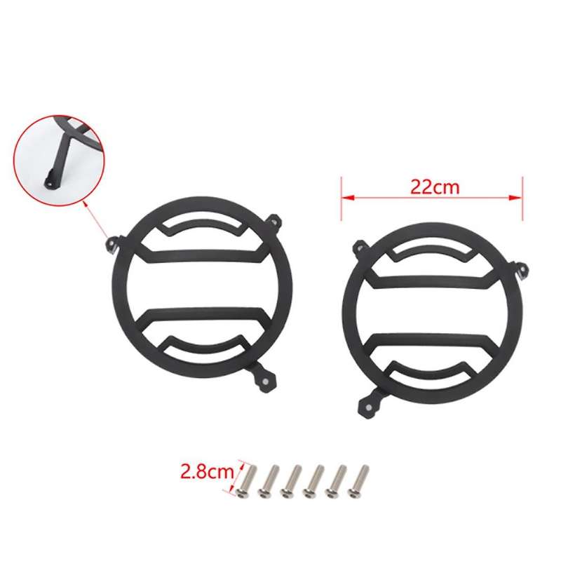 Car Headlight Guards Light Decoration Cover for Jeep Wrangler,black