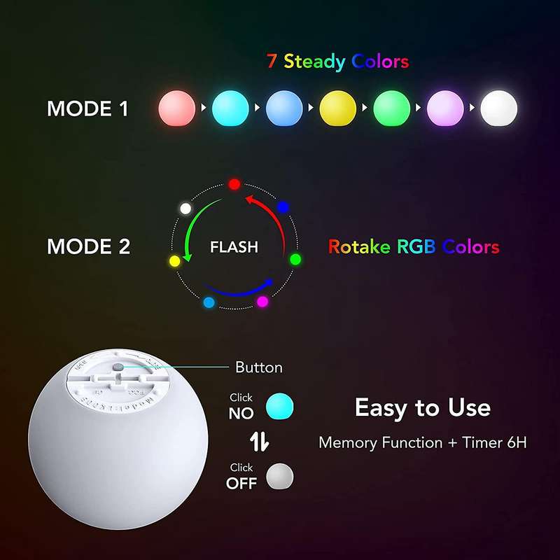 Led Spa Light, Ip68 Floating Pool Light, for Children Gift(10 Pieces)