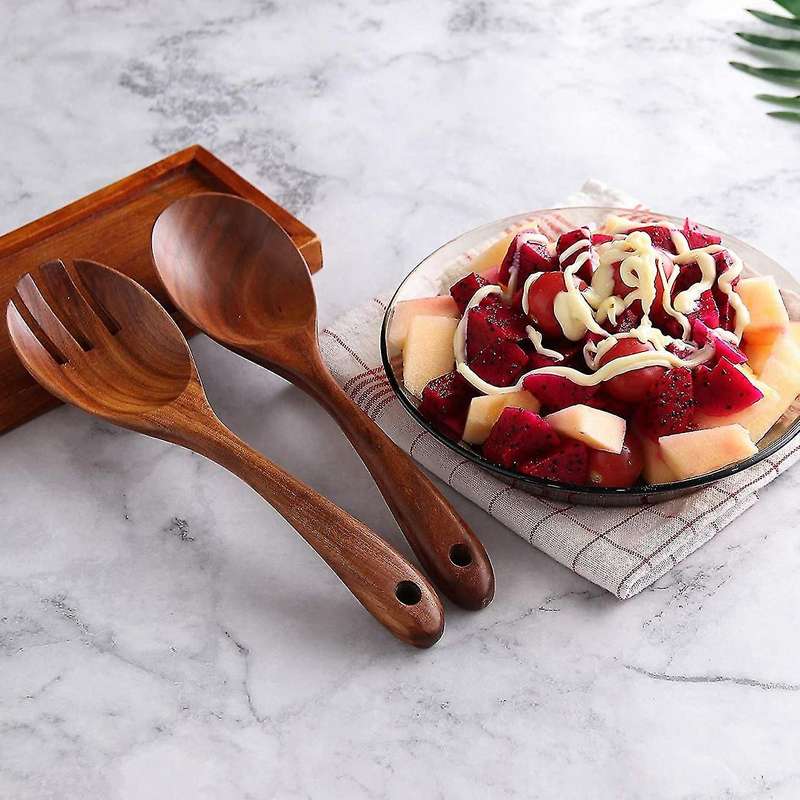 For Cooking,wooden Set with Wood Holder,non-stick Pan Kitchen Tool
