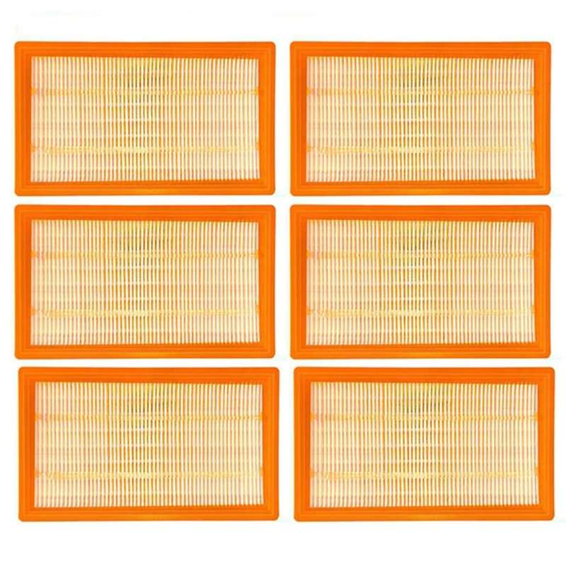 6pcs Filter Kit for Karcher Nt25 Nt35 Nt360 Nt45 / 1 Nt55 / 1 Nt361