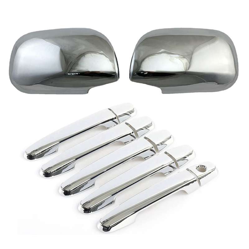 Abs Chrome Side Wing Mirror Door Handle Cover for Toyota Rav4