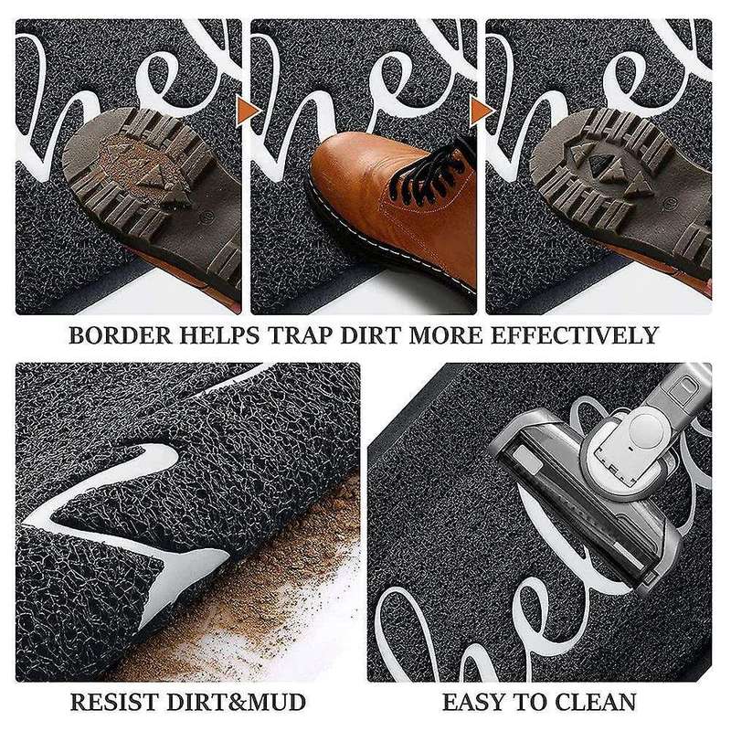 2-pack Door Mat Indoor Outdoor Doormat Multiple-use Mats (hello)