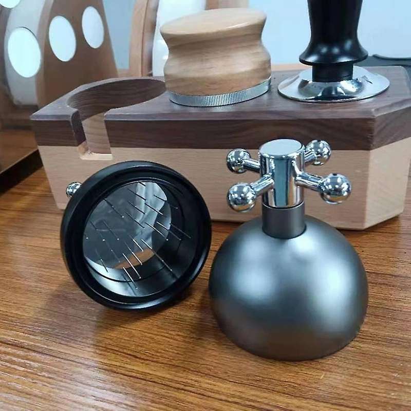Needle Coffee Tamper Coffee Tamper Distributor Leveler Tool -grey
