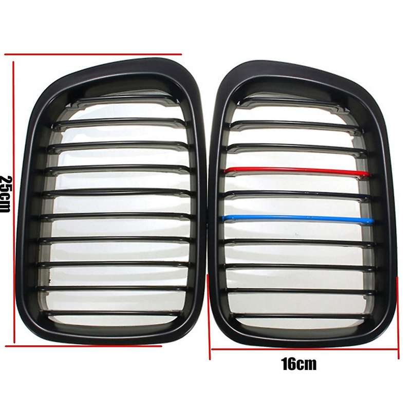 Glossy Black Front Hood Kidney Grill For-bmw E46 3 Series 1998-2001