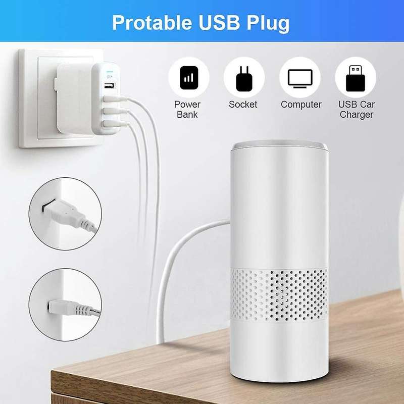 Home Air Purifier 7 Colors Of Real Hepa Filter Removing Pollen Dust