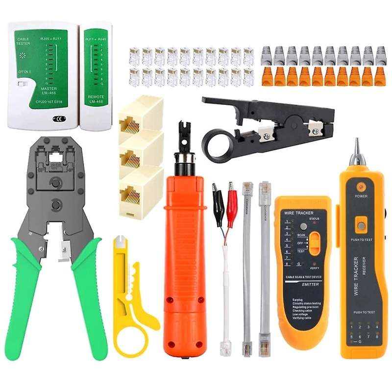 Lan Network Repair Tool Kit Tester Rj45 Cat5 Crimping Pliers