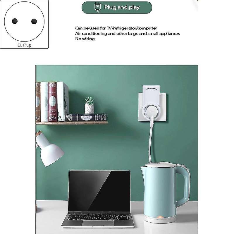 One Drag Five Wireless Remote Control Smart Electrical Switch Eu Plug