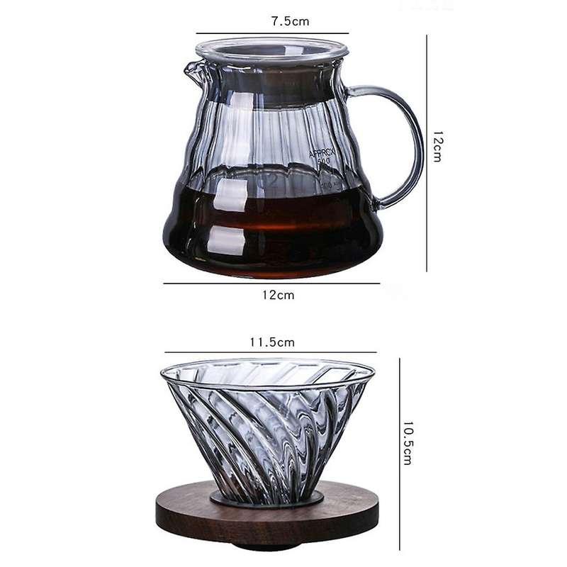 V60 Pour Over Coffee Dripper Coffee Pot Set Coffee Server Coffee A