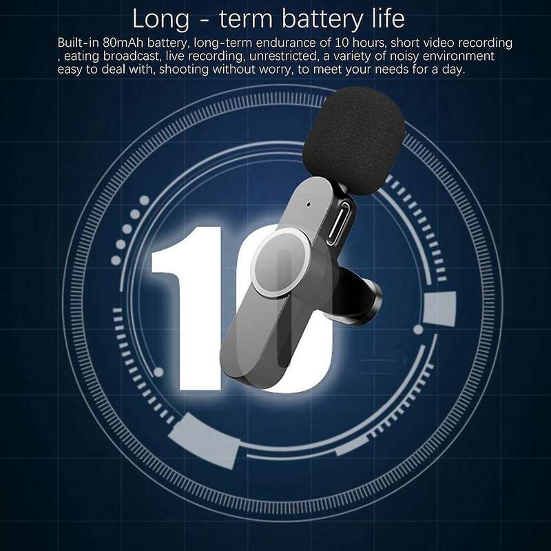 Type-c Wireless Lavalier Microphone for Youtube Facebook Live Stream