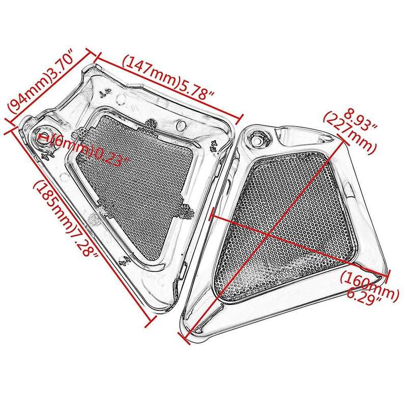 Motorcycle Airbox Frame Neck Side Air Intake Cover