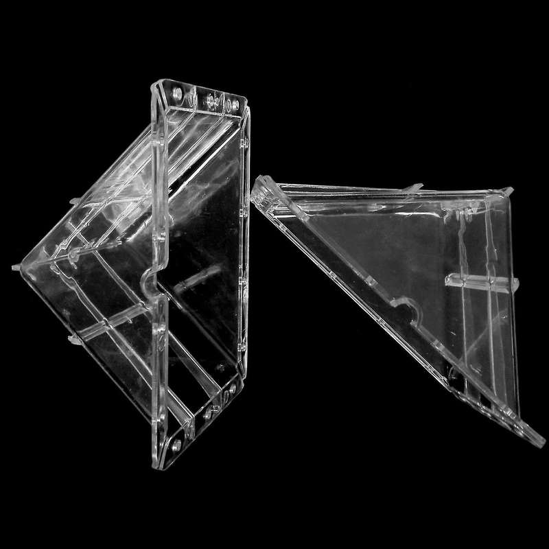 2x Big Size Plastic Clear Heart Square Watermelon Fruit Growth Mould