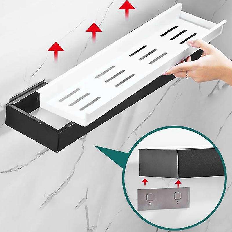 2 Pcs Shower Organizer with Hooks Storage Rack for Bathroom Kitchen