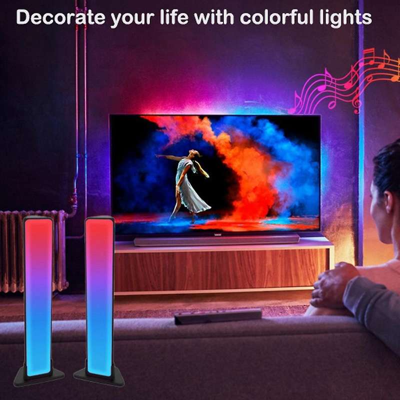 Smart Led Light Bars,rgb Gaming Lights App Control Decoration Eu Plug