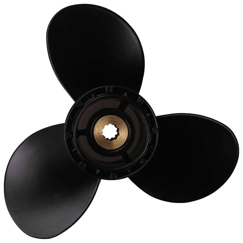Propeller for Suzuki 8-20hp 9 1/4 X 9 Aluminum Alloy 3 Blade Black