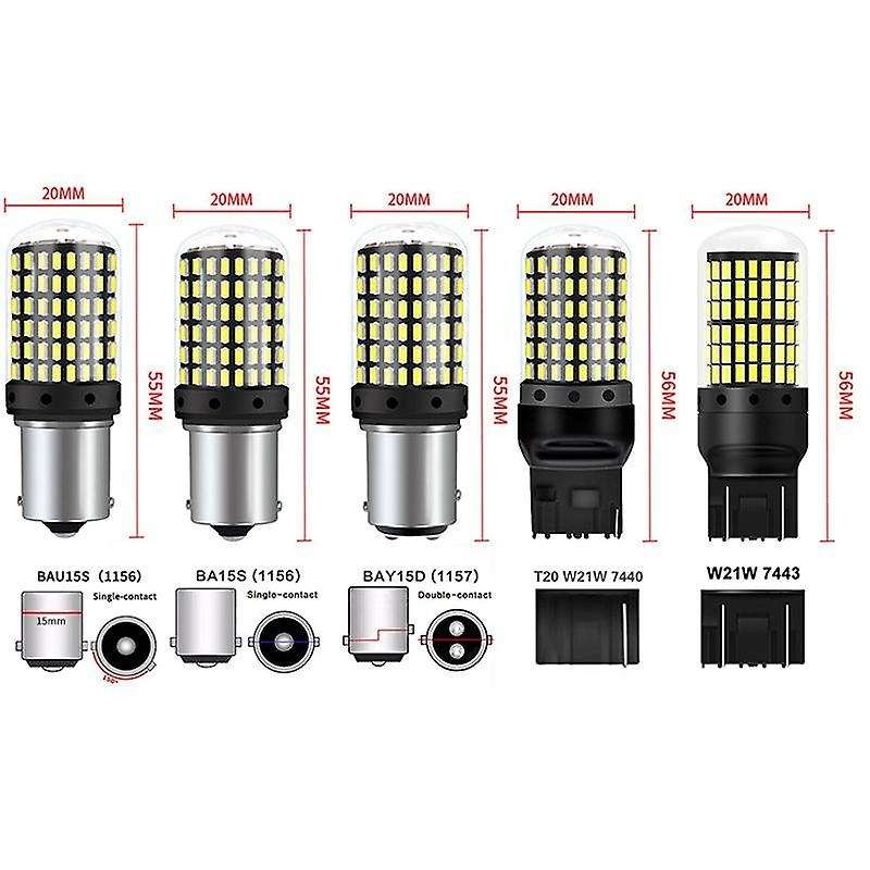 20pcs 3014 144smd Canbus 1157 Bay15d Bulbs Car Turn Signal Light C