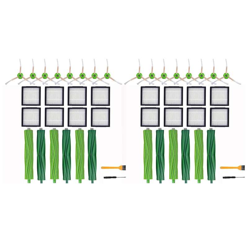42pcs Rolling Brush Hepa Filter Side Brush for Irobot Roomba I7 E5