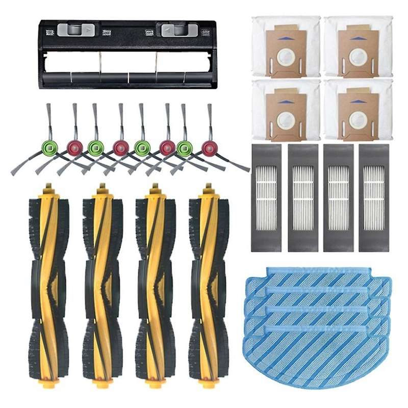 25pcs for Ecovacs Sweeper Ozmot8 T9pro Side Rolling Brush Dust Bag