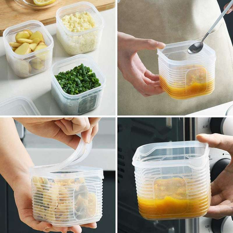 2x Food Storage Set with Lids - for Pantry Organization and Storage
