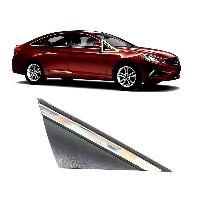 1 Pair Window Door Mirror Triangle Cover for Hyundai Sonata 2015-19
