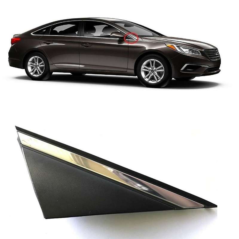 1 Pair Window Door Mirror Triangle Cover for Hyundai Sonata 2015-19