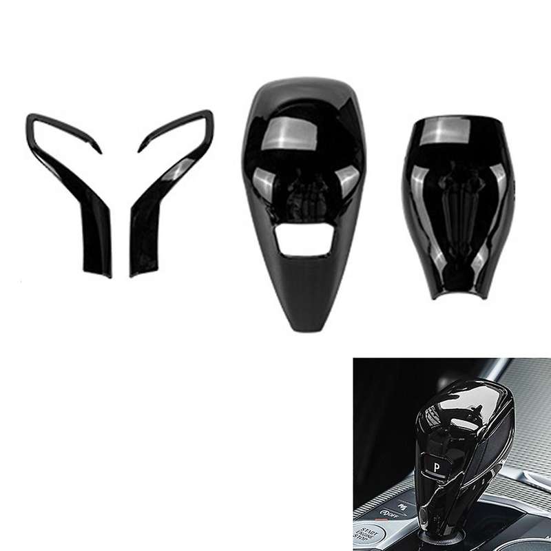Car Gear Head Knob Shift Cover Trim For-bmw G20 G28 G22 Gloss Black