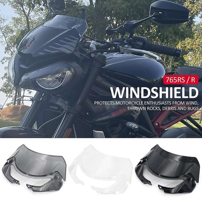 Windshield Windscreen Deflector Wind Shield Screen(black)