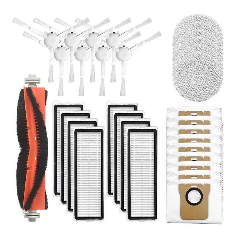 32pcs Replacement Parts Kit Main Side Brush Hepa Filter Mop Cloth