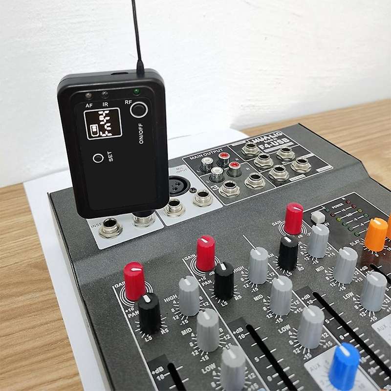 Microphone Wireless System Transmitter and Receiver for Audio Mixer