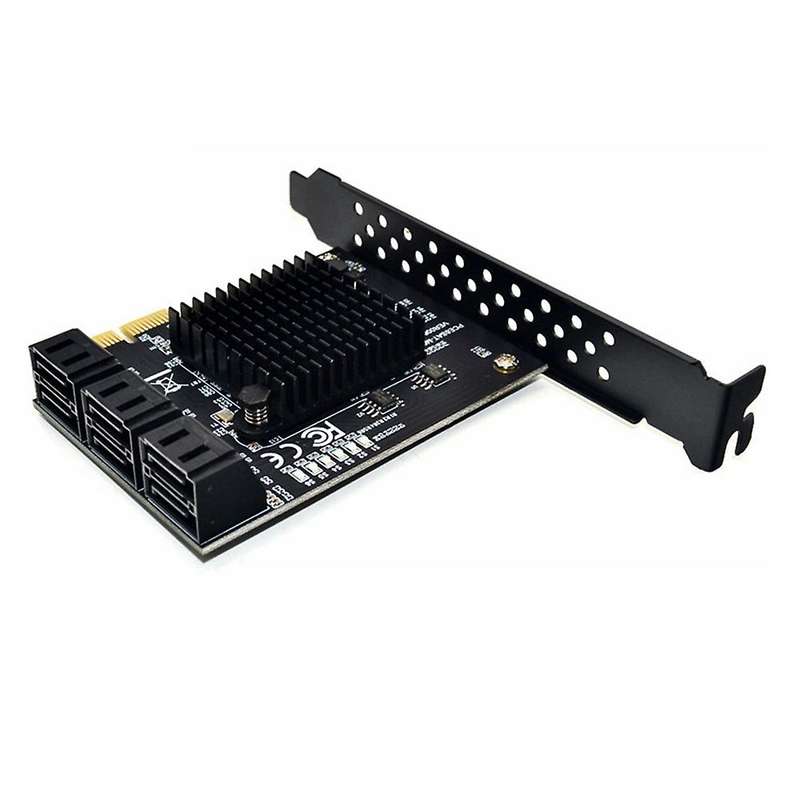 Pcie Sata Card Pcie X1 Sata Gen3 88se9215 6 Gbps Expansion Card