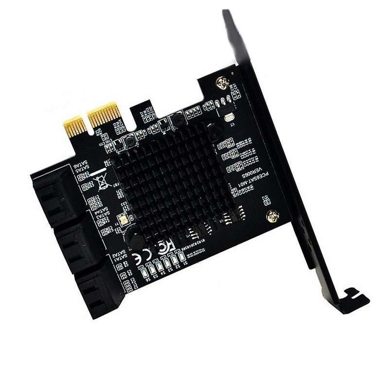 Pcie Sata Card Pcie X1 Sata Gen3 88se9215 6 Gbps Expansion Card
